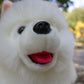 28cm Lifelike Samoyed Stuffed Toys Cute Realistic White Dog Plush Toy Puppy Plush Animals Toy Birthday Christmas Gifts