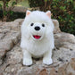 28cm Lifelike Samoyed Stuffed Toys Cute Realistic White Dog Plush Toy Puppy Plush Animals Toy Birthday Christmas Gifts