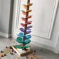 Y67A-Rainbow Musical Tree Toy Demolition Leaves Tower Ball Game Kids Educational Music Tree Toys