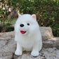 28cm Lifelike Samoyed Stuffed Toys Cute Realistic White Dog Plush Toy Puppy Plush Animals Toy Birthday Christmas Gifts