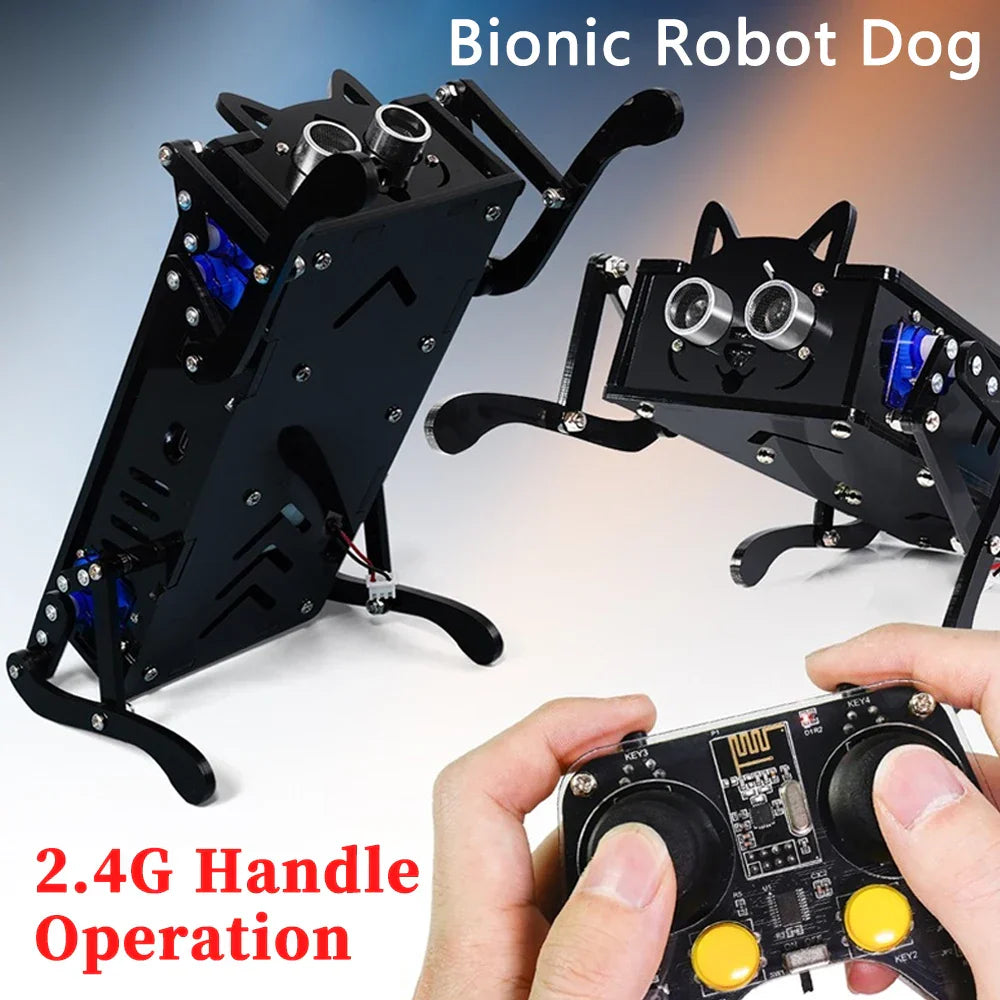 Four-Legged Robot Dog Bionic Intelligent Programming Development Robot Remote Control Robot Dog Electronic Pet Diy Kit