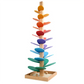 Y67A-Rainbow Musical Tree Toy Demolition Leaves Tower Ball Game Kids Educational Music Tree Toys